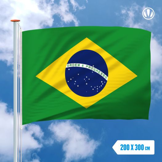 vlag Brazilie 200x300cm - Spunpoly