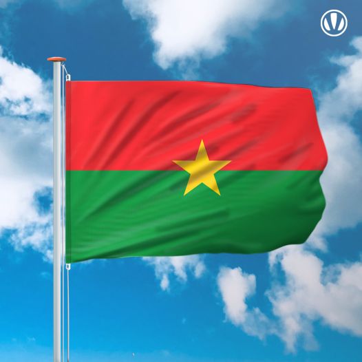 vlag Burkina Faso 150x225cm - Spunpoly