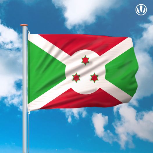 vlag Burundi 150x225cm - Spunpoly