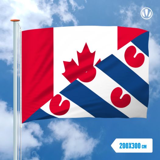 Vlag Canada Friesland 200x300cm