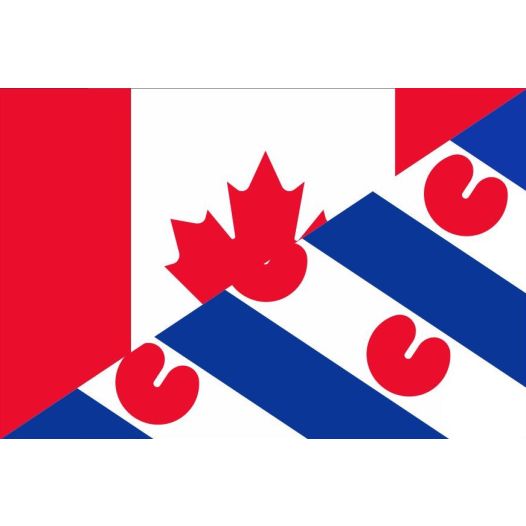 Vlag Canada Friesland 120x180cm