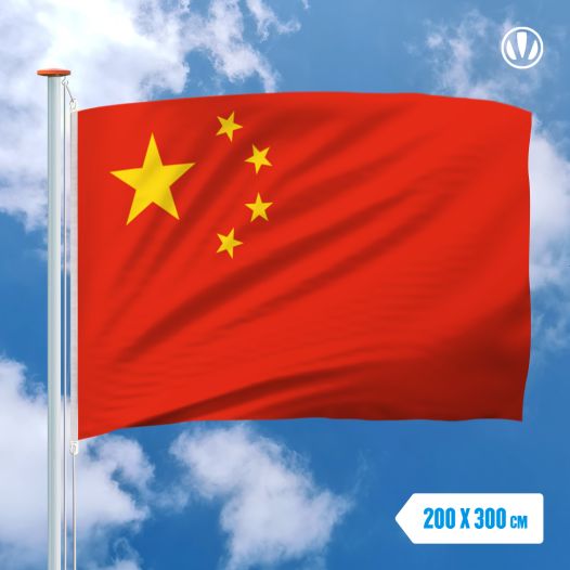 Chinese vlag 200x300cm - Spunpoly