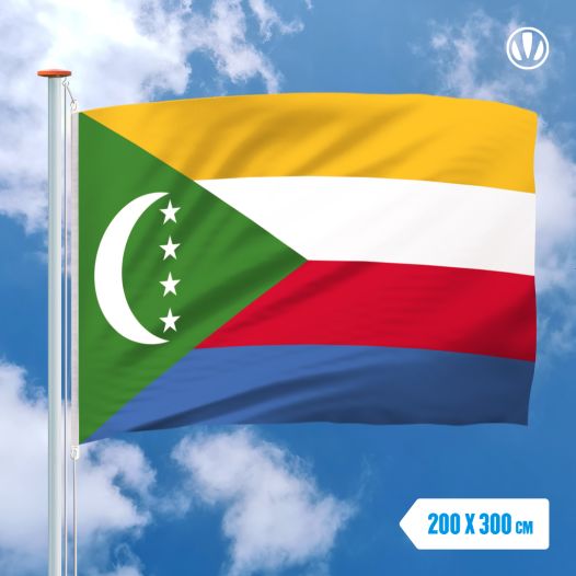 Vlag Comoren 200x300cm