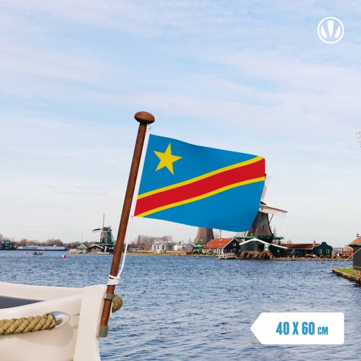 Vlag Congo Kinshasa 40x60cm