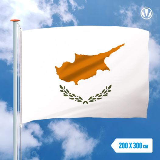 vlag Cyprus 200x300cm - Spunpoly