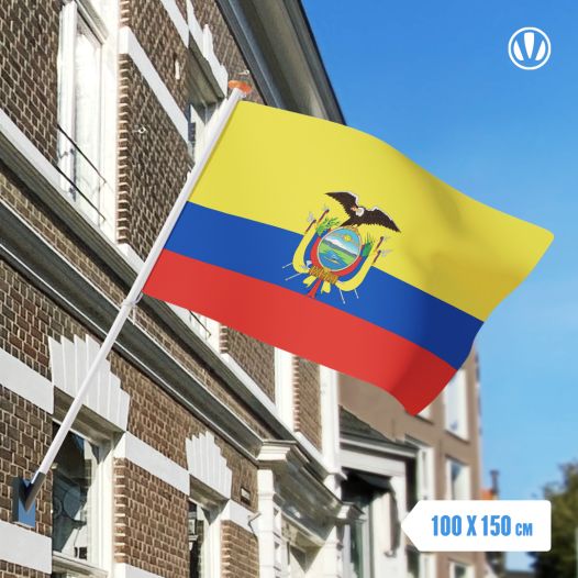 vlag Ecuador 100x150cm - Spunpoly