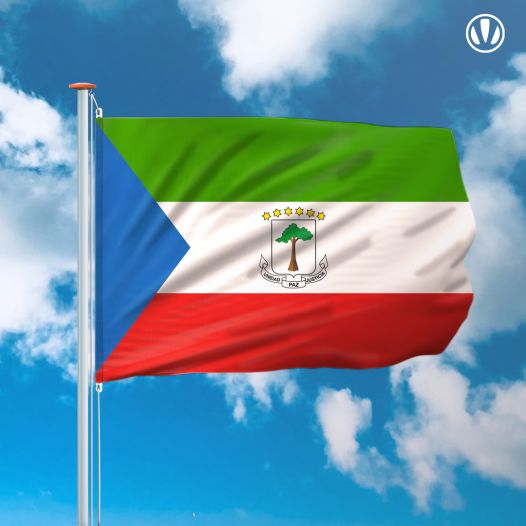 vlag Equatoriaal-Guinea 150x225cm - Spunpoly