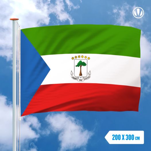 Vlag Equatoriaal-Guinea 200x300cm