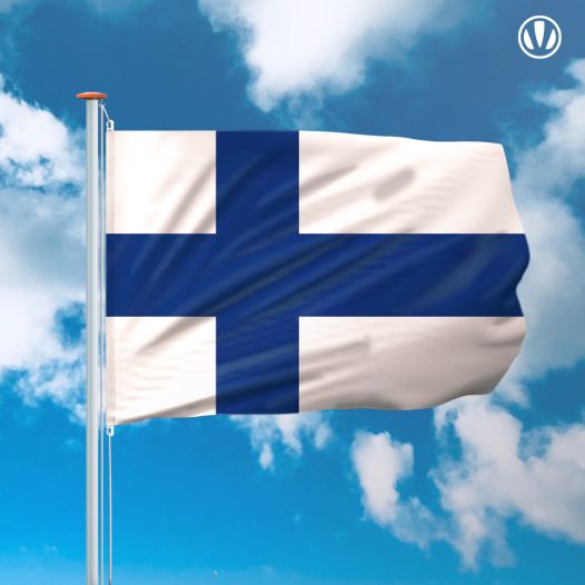 Vlag Finland 150x225cm - Glanspoly