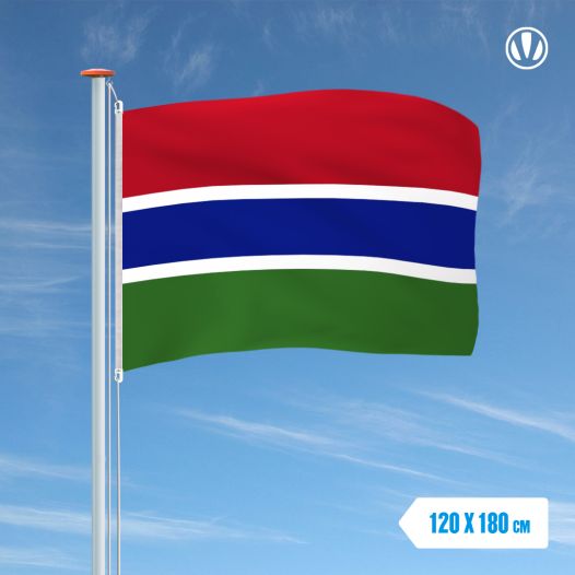 Vlag Gambia 120x180cm