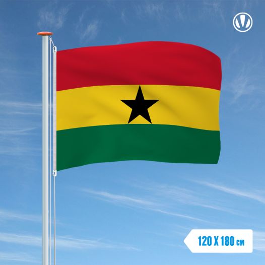 Vlag Ghana 120x180cm