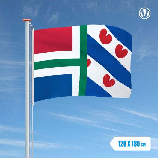 Vlag Groningen Friesland 120x180cm