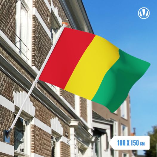 vlag Guinee 100x150cm - Spunpoly