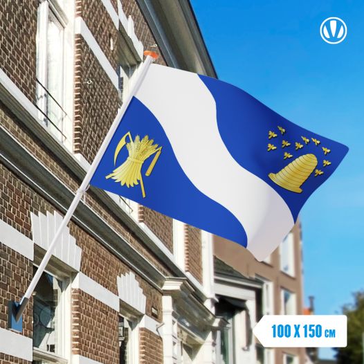 Vlag Hengelo met Wapen 100x150cm