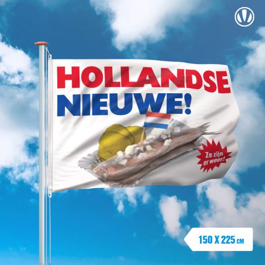 Vlag Hollandse Nieuwe Haring 150x225cm