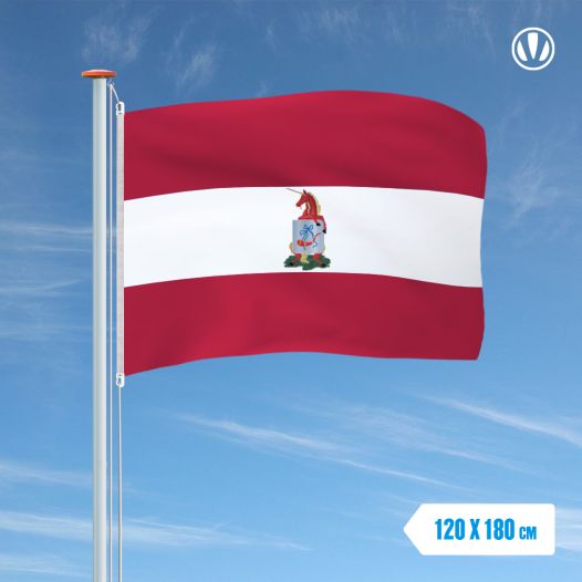 Vlag Hoorn met wapen 120x180cm