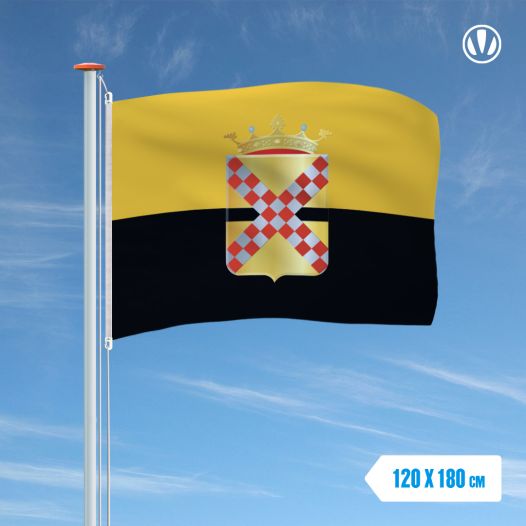 Vlag IJsselstein met wapen 120x180cm