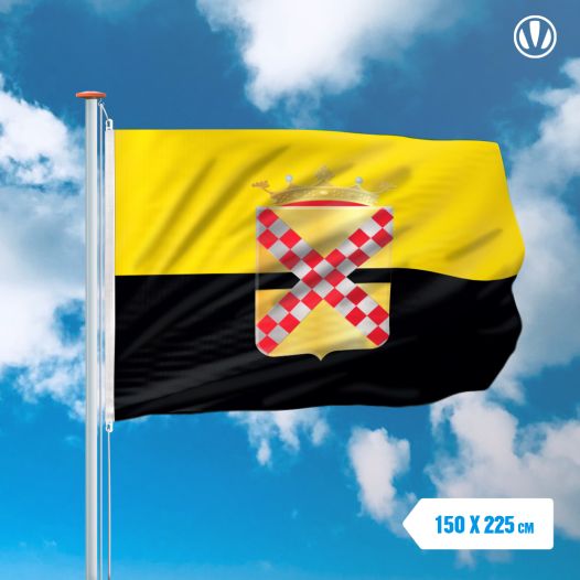 Vlag IJsselstein met wapen 150x225cm