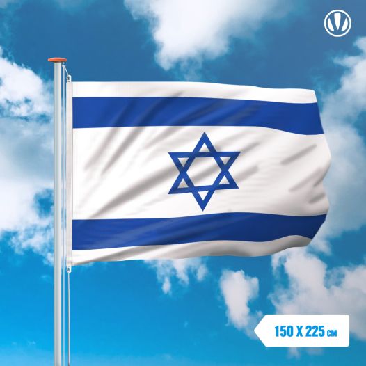 Vlag Israël 150x225cm - Glanspoly