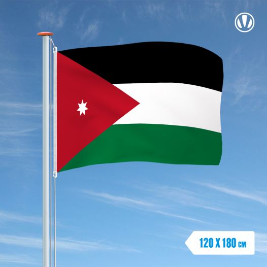 Vlag Jordanie 120x180cm