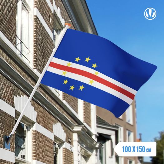 Vlag Kaapverdie 100x150cm - Glanspoly