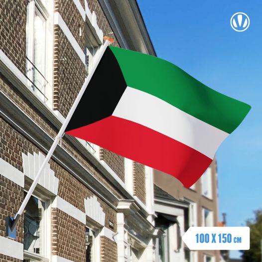 Vlag Koeweit 100x150cm - Spunpoly