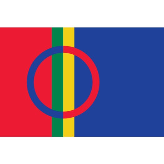 Vlag Lapland / Sami 30x45cm