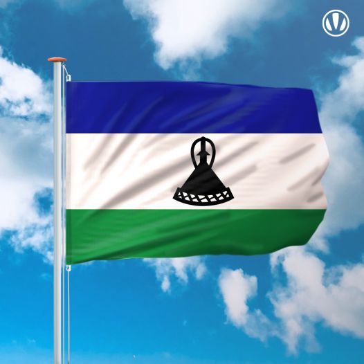 vlag Lesotho 150x225cm - Spunpoly