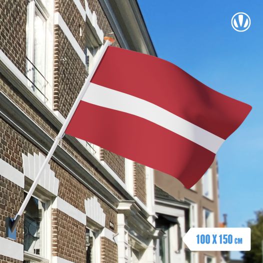 Vlag Letland 100x150cm - Spunpoly