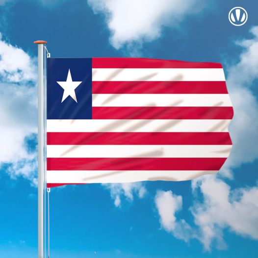 vlag Liberia 150x225cm - Spunpoly