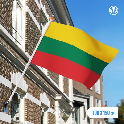 vlag Litouwen 100x150cm - Spunpoly