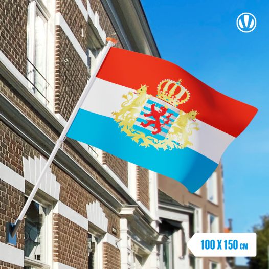 Vlag Luxemburg met Wapen 100x150cm