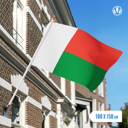 vlag Madagaskar 100x150cm - Spunpoly