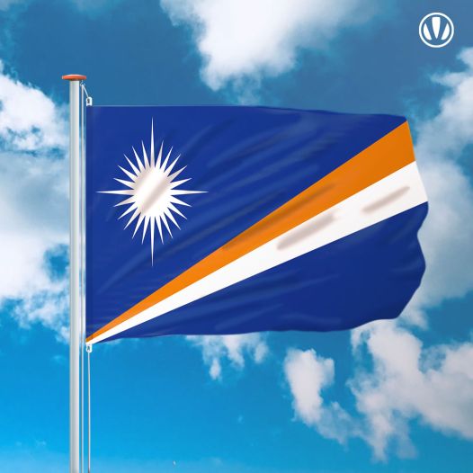 vlag Marshalleilanden 150x225cm - Spunpoly