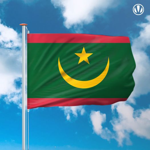 vlag Mauritanië 150x225cm - Spunpoly