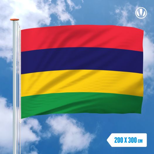 vlag Mauritius 200x300cm - Spunpoly