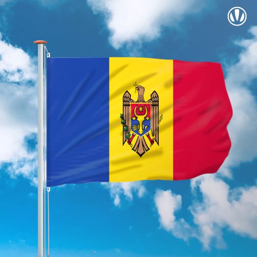 Vlag Moldavie 150x225cm - Spunpoly