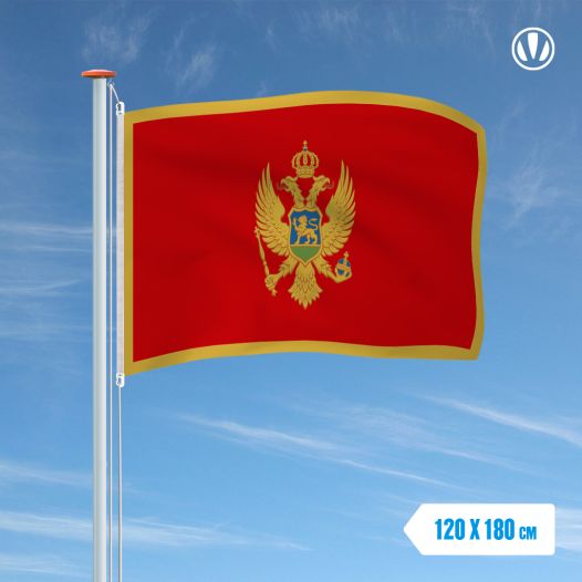 Vlag Montenegro 120x180cm