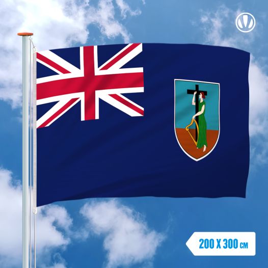 Vlag Montserrat 200x300cm