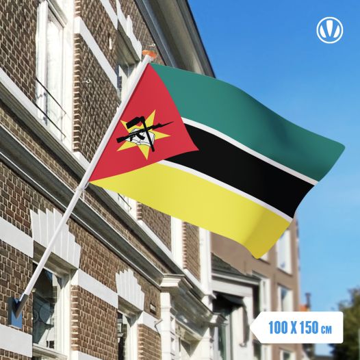 Vlag Mozambique 100x150cm - Glanspoly