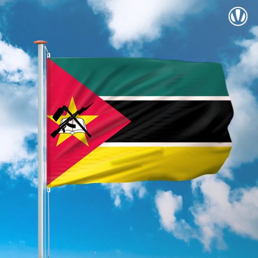 vlag Mozambique 150x225cm - Spunpoly