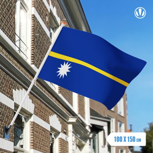 Vlag Nauru 100x150cm - Glanspoly