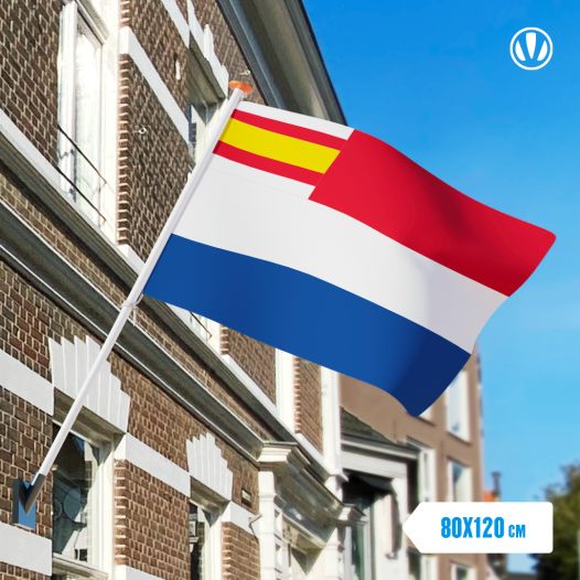 Vlag Nederland met inzet Lemmer 80x120cm