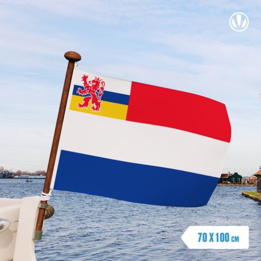 vlag Nederland met inzet Limburgse vlag 70x100cm