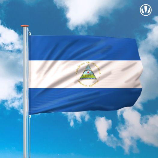 Vlag Nicaragua 150x225cm - Spunpoly