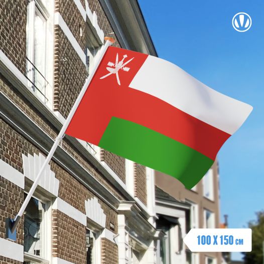 Vlag Oman 100x150cm - Spunpoly