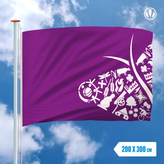 Vlag Oost Gelre 200x300cm