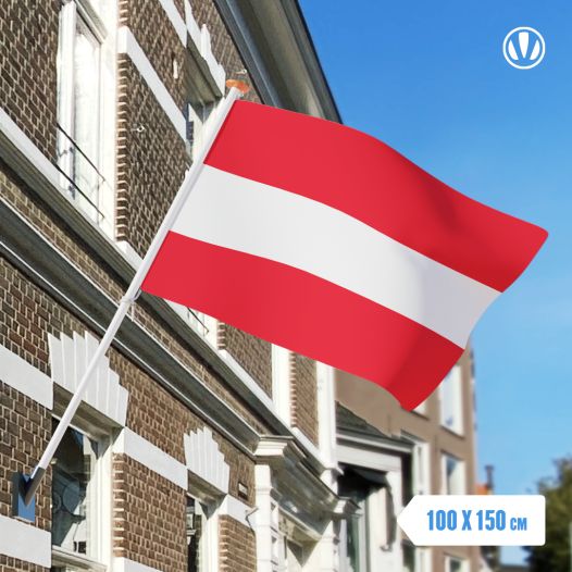 Vlag Oostenrijk 100x150cm - Spunpoly