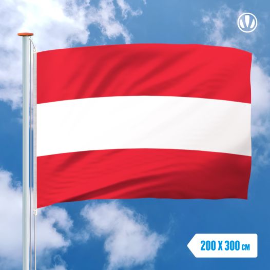 Vlag Oostenrijk 200x300cm - Spunpoly