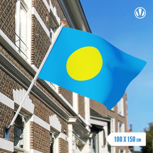 vlag Palau 100x150cm - Spunpoly